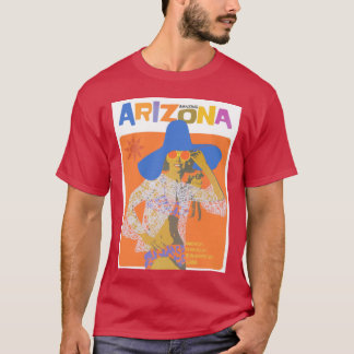T-shirt Affiche de voyage vintage Arizona années 70 Couleu