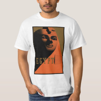 T-shirt Affiche de voyage vintage avec Sphinx, Égypte, Afr
