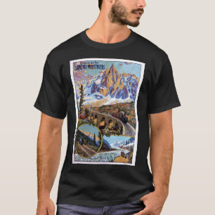 T-shirt Affiche de voyage vintage Chamonix