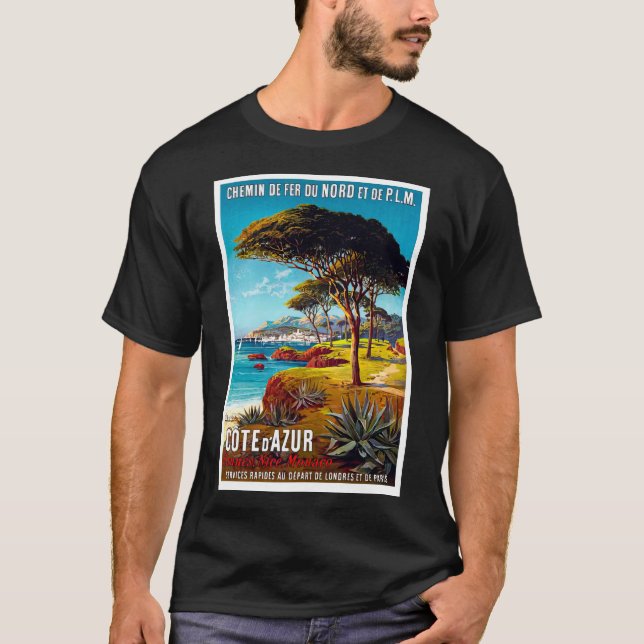T-shirt Affiche de voyage vintage Chamonix (Devant)