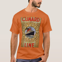 Affiche de voyage vintage Cunard Line