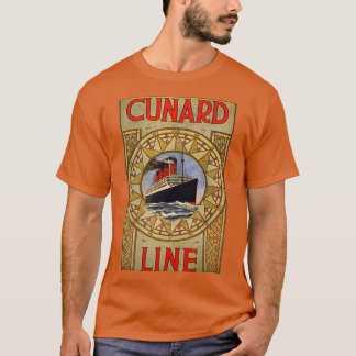 T-shirt Affiche de voyage vintage Cunard Line