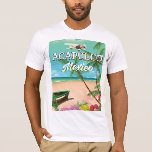 T-shirt Affiche de voyage vintage d'Acapulco au Mexique