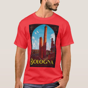 T-shirt Affiche de voyage vintage de Bologne