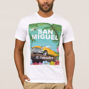 T-shirt Affiche de voyage vintage de San Miguel El Salvado