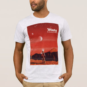 T-shirt Affiche de voyage vintage de science-fiction sur M