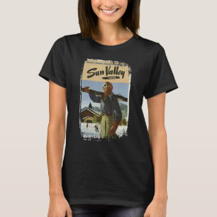 T-shirt Affiche de voyage Vintage de Sun Valley Idaho