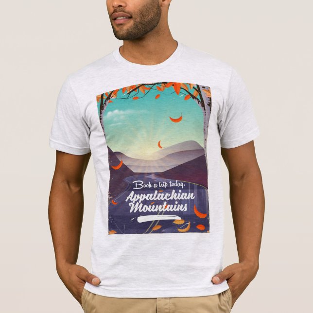 T-shirt Affiche de voyage vintage des Appalaches (Devant)