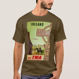 T-shirt Affiche de voyage vintage d'Irlande