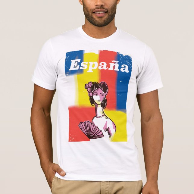 T-shirt Affiche de voyage vintage España (Devant)
