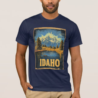 T-shirt Affiche de voyage vintage Idaho