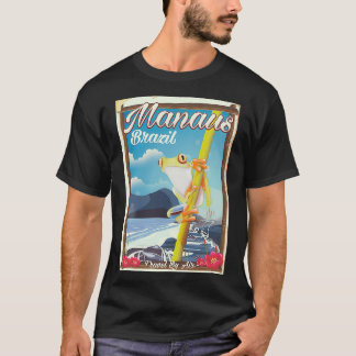 T-shirt Affiche de voyage vintage Manaus Brésil