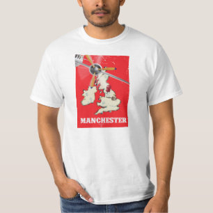 T-shirt Affiche de voyage vintage Manchester