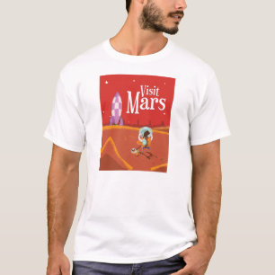T-shirt Affiche de voyage vintage Mars