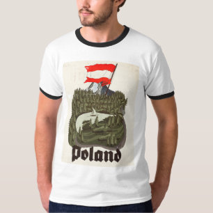 T-shirt Affiche de voyage vintage Pologne