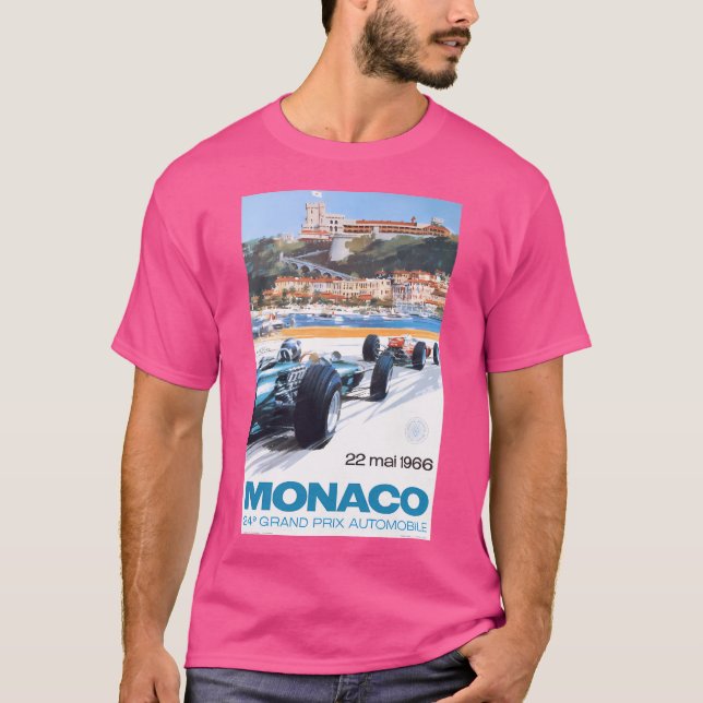 T-shirt Affiche du Grand Prix de Monaco 1966 (Devant)