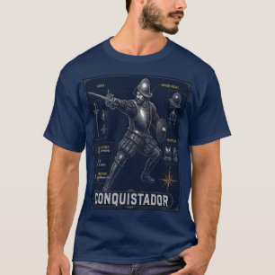 T-shirt Affiche du plan de Conquistador