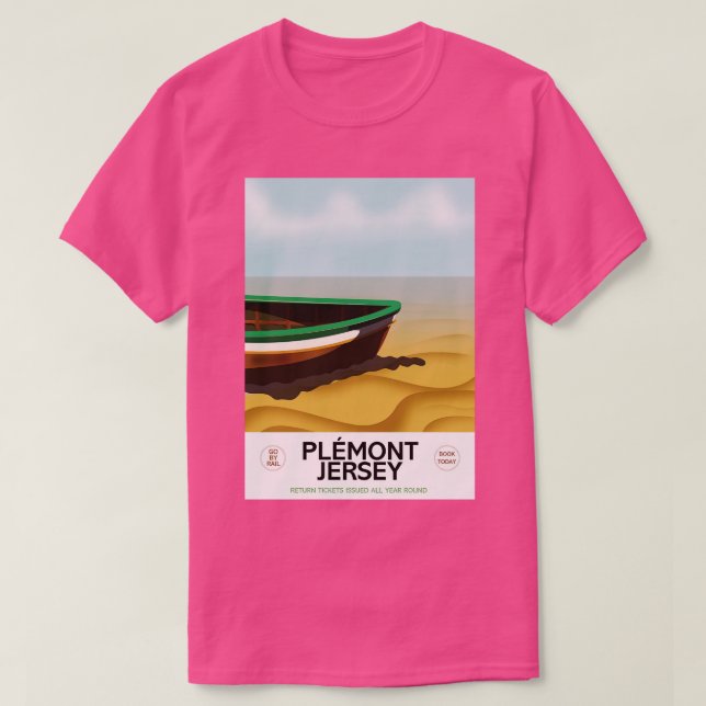 T-shirt Affiche du Plmont Jersey Beach (Design devant)