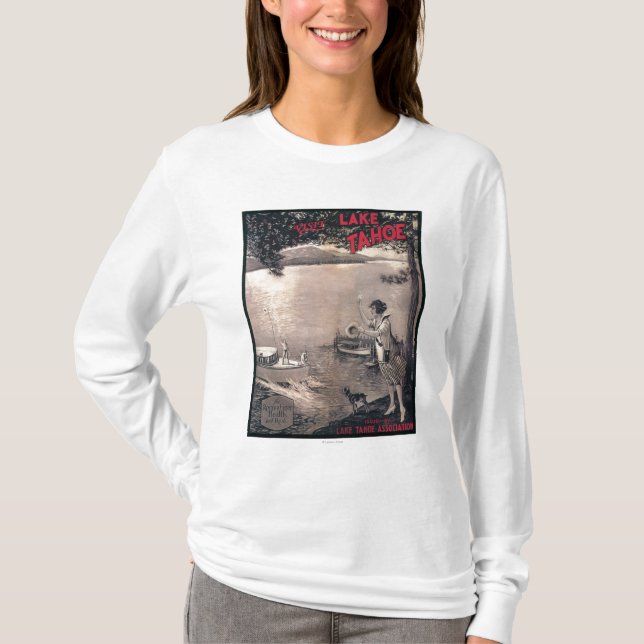 T-shirt Affiche en bois de bateau (Devant)