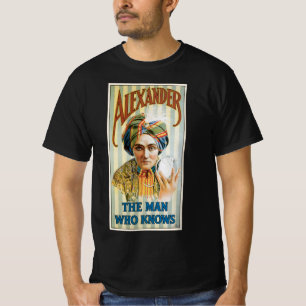 T-shirt Affiche Magique Vintage, Alexander, l'Homme Qui Sa