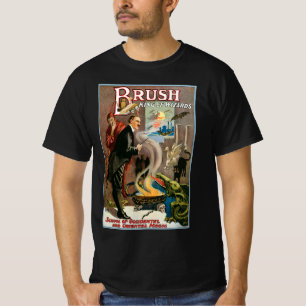 T-shirt Affiche Magique Vintage, Brush, Roi des Sorciers