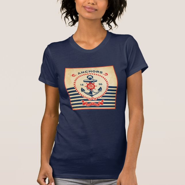 T-shirt Affiche nautique vintage (Devant)