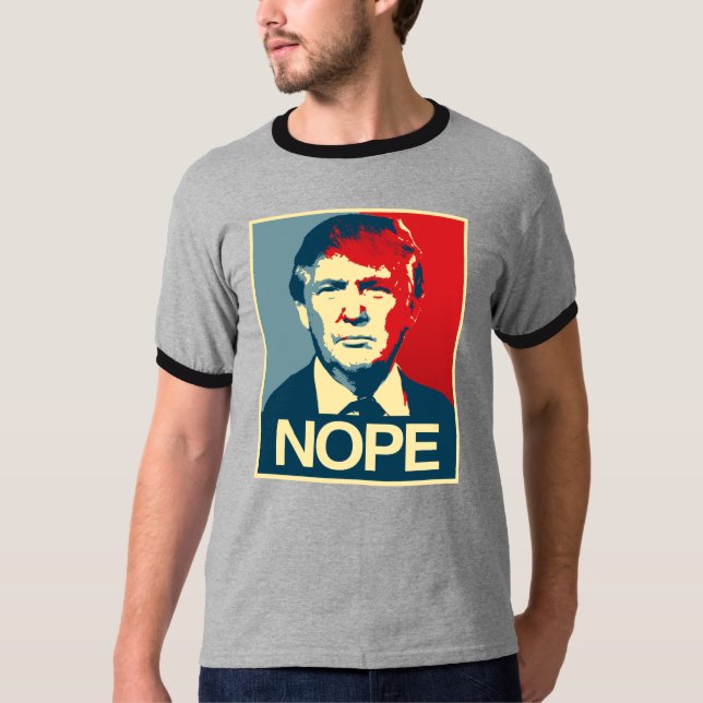 T-shirt Affiche Nope - Donald Trump - (Devant)