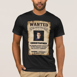 T-shirt Affiche personnalisée de recherche de la police al