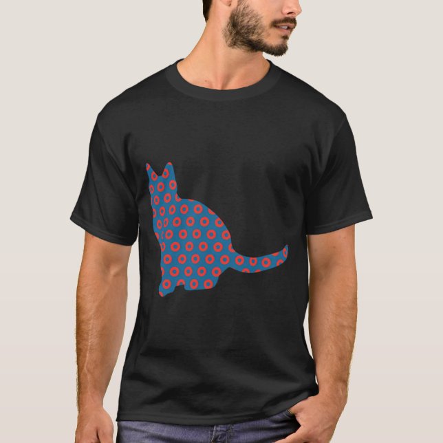 T-shirt Affiche Phish Chat fou Donuts (Devant)