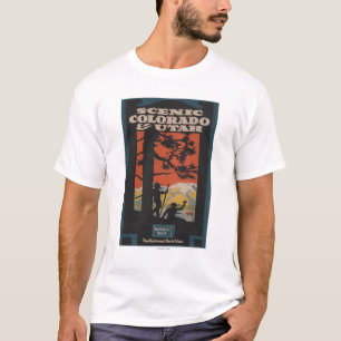 T-shirt Affiche pittoresque de voyage du Colorado et de