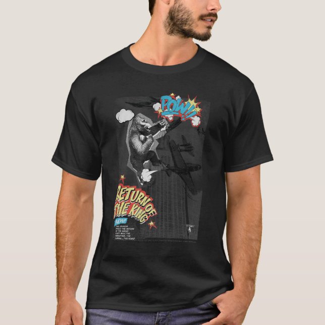 T-shirt Affiche Pop Art Bande Dessinée Gorille (Devant)