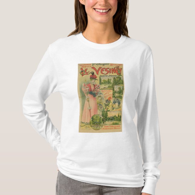 T-shirt Affiche pour Chemins de Fer De à Le Vesinet (Devant)
