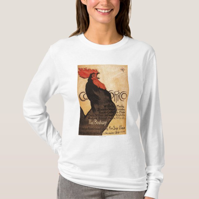 T-shirt Affiche promotionnelle de coq périodique de (Devant)