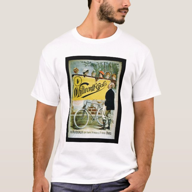 T-shirt Affiche publicitaire 'Whitworth Cycles', Paris (co (Devant)