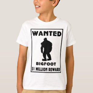 T-shirt Affiche Recherchée de Bigfoot