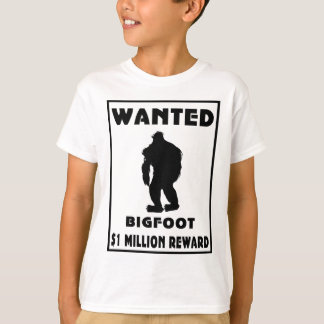 T-shirt Affiche Recherchée de Bigfoot