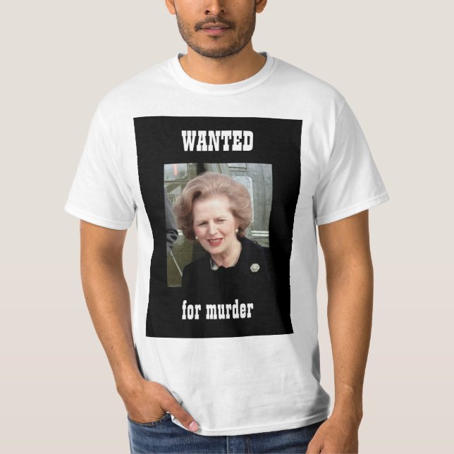 T-shirt Affiche RECHERCHÉE de Thatcher (Devant)
