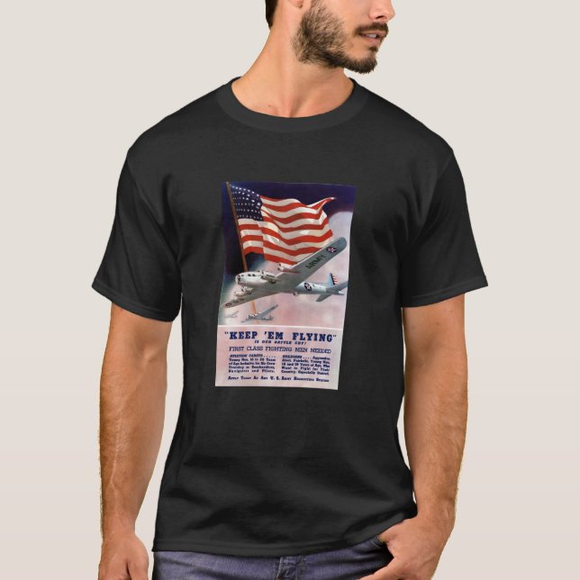 T-shirt Affiche recruteuse de corps d'air d'armée (Devant)