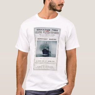 T-shirt Affiche recruteuse de marine marchande (US02056)