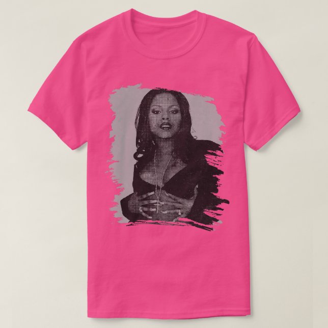 T-shirt Affiche rétro brun Foxy (Design devant)