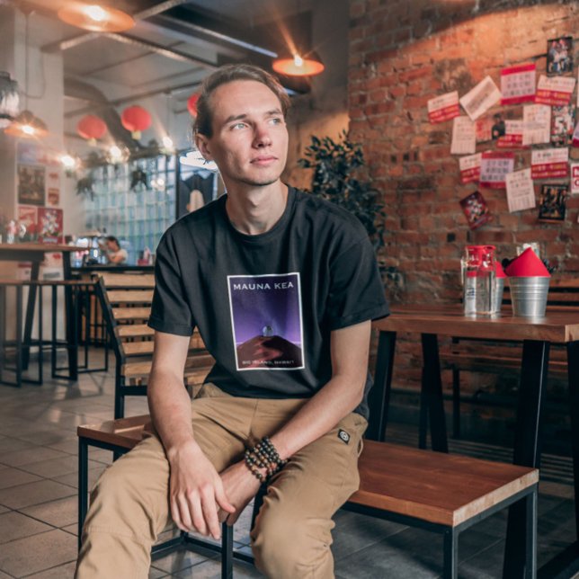 T-Shirt Affiche Rétro Ciel Étoilé Mauna Kea  (Créateur téléchargé)