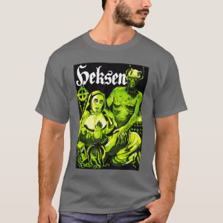 T-shirt Affiche Rétro de Monstre d'Halloween de Nonne Sata