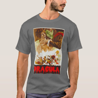 T-shirt Affiche Rétro de Monstre d'Halloween pour Femmes F