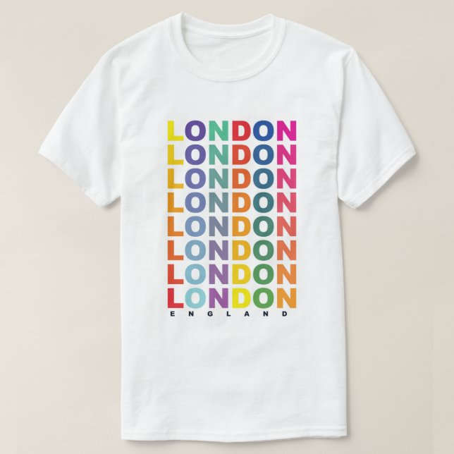 T-shirt Affiche Retro London Angleterre (Design devant)
