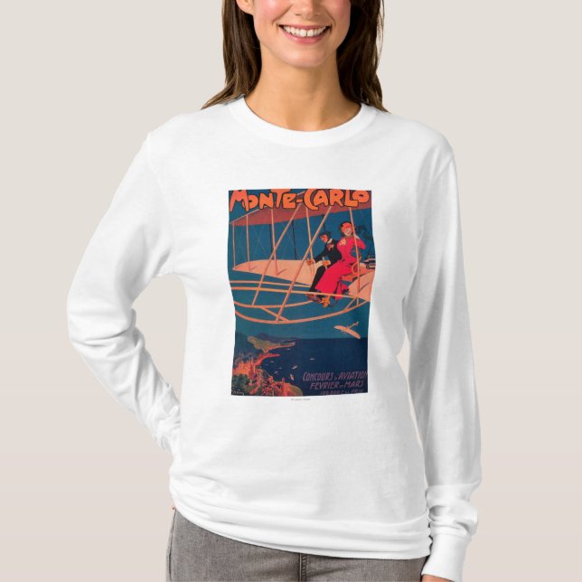 T-shirt Affiche sportive d'aviation (Devant)