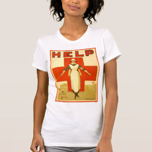 T-shirt Affiche vintage de la guerre mondiale d'infirmièr