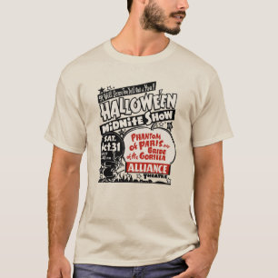 T-shirt Affiche Vintage de l'émission Halloween Spook Show