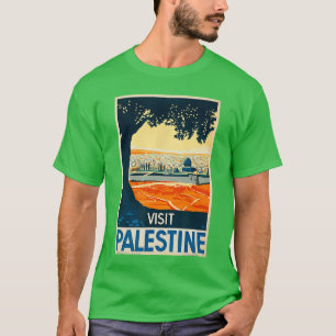 T-shirt Affiche vintage Visitez la Palestine Moyen-Orient