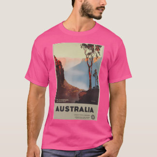 T-shirt Affiche Vintage voyage Australie
