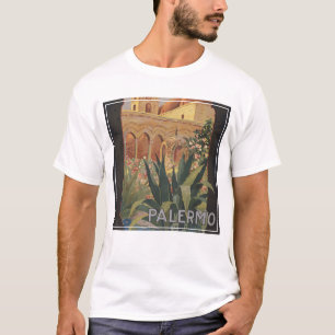 T-shirt Affiche Vintage voyage Pour Palerme, Italie.